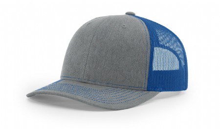 Richardson Snapback Trucker Cap - Heather/Grey Royal